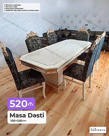 Ev və bağ: Məhsul: Masa Dəsti • Ölçü: 100×200 sm • Mexanizm: Açılmayan • — 1