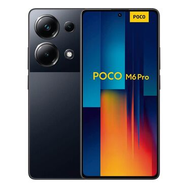 Poco: Poco M6 Pro, 512 GB, rəng - Qara, Face ID, Simsiz şarj, Zəmanət