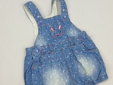 letnia zielona sukienka w kwiaty: Dress, 9-12 months, condition - Perfect