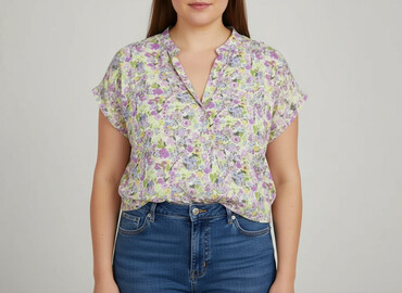 bluzki w serek plus size: Bodyflirt, Жіноча блуза, розмір XL