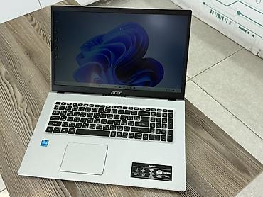 Acer Aspire 3 noutbuku - Ekran: 17.3" geniş format, nazik çərçivə