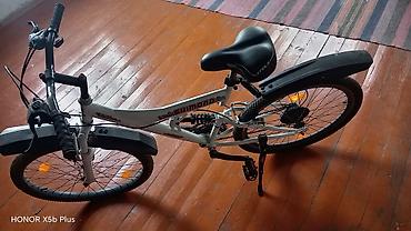 24 velosiped: Velosiped – “Shimano” ötürücülü, ağ rəngdə şəhər/dağ tipli model — 4