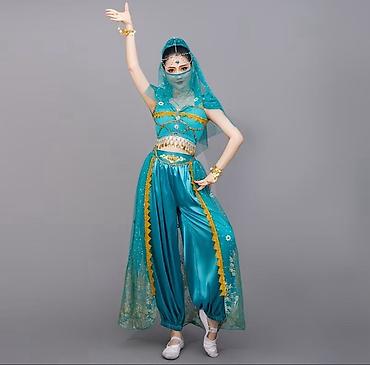 ballet universal: Костюм для восточного/индийского танца, бирюзовый Комплектация: - топ — 1