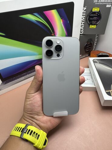 Apple iPhone: IPhone 16 Pro, Б/у, 256 ГБ, Desert Titanium, Наушники, Зарядное устройство, Защитное стекло, В рассрочку, 100 % — 10