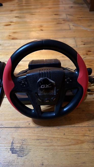 pc sukan dəsti: GX Gaming sükan dəsti – USB oyuncaq sükan və ikili pedallar - — 1