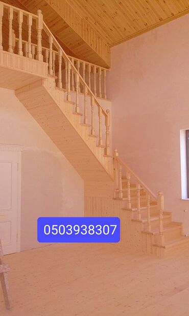 Pilləkən məhəccərləri: Taxta pilləkənlərin hazırlaması.Sərfəli qiymətdə.Zəmanət var! — 15