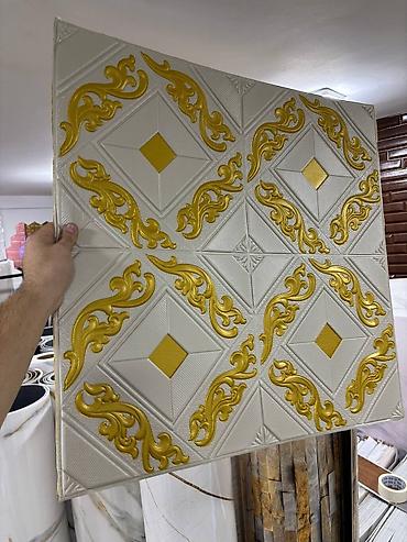 Vinil divar kağızı, oboy: Dekor 3D Aboy 3D divar panelinin — 8