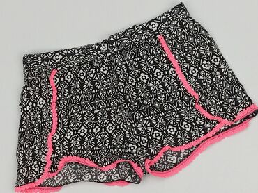 spodnie woskowane czarne: Krótkie spodenki, Primark, 12 lat, 152, stan - Bardzo dobry