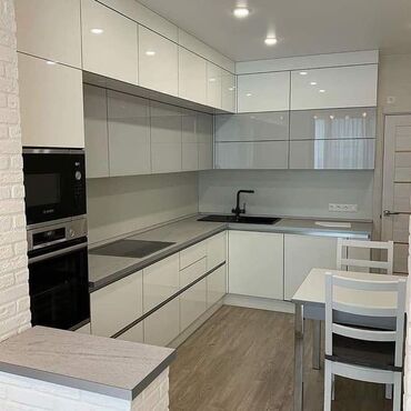 Sifarişlə mətbəx mebeli: Sifarişlə mətbəx dəsti, Özü çəkən petlələr, Mat laminat, Kredit var, Rayonlara çatdırılma, Pulsuz çatdırılma — 3