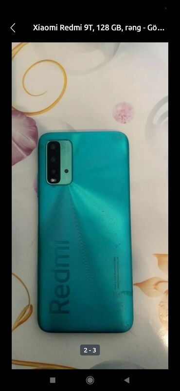 xiaomi mi5 qiymeti: Xiaomi Redmi 9T, 128 GB, rəng - Yaşıl, 
 Barmaq izi