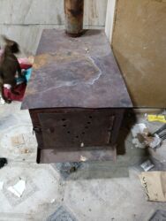 işlenmiş soba: Demir peç