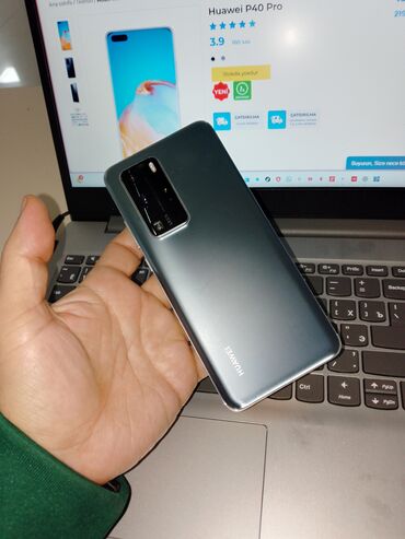 Huawei: Huawei P40 Pro, 256 GB, rəng - Boz, Sensor — 3