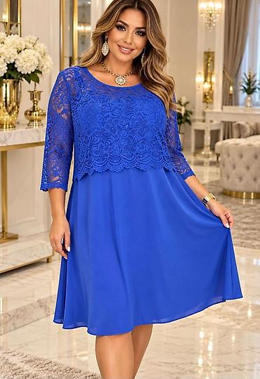 pederuse torbice: Elegantna damska haljina sa čipkanim detaljima - Model: midi haljina — 1
