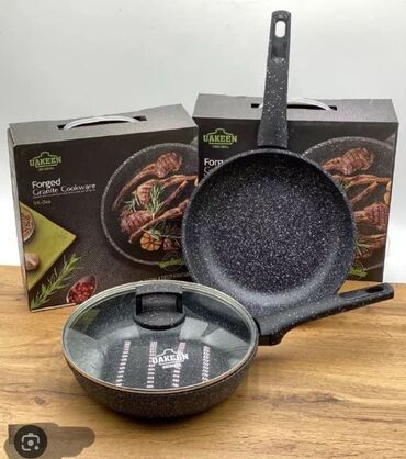 Кухонные наборы: Сковородки Uakeen VK – премиальное качество для твоей кухни! 🍳✨ ✅