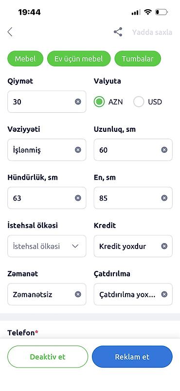 Ev üçün digər mallar: Yorğanlar satılır biri 10 m — 3