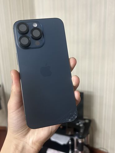 продать старый компьютер: IPhone 15 Pro Max, Б/у, 512 ГБ, Blue Titanium, Защитное стекло, Чехол, 92 %