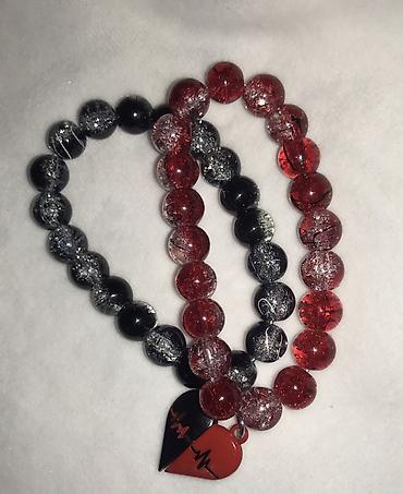 Наборы украшений: Набор стильных аксессуаров и украшений: 1) Парные браслеты на — 1