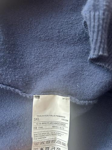 12 yas: United Colors of Benetton kardiqan - Rəng: tünd göy (navy) - Model — 3