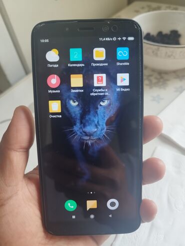 телефон 1000: Redmi, Redmi 5 Plus, Б/у, 32 ГБ, цвет - Черный, 2 SIM