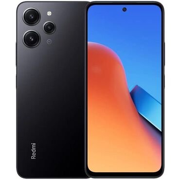 kredit telfon: Xiaomi Redmi 12, 256 GB, rəng - Qara, 
 Face ID, Sənədlərlə, Barmaq izi