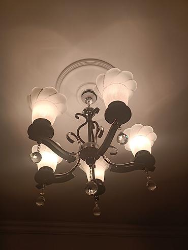 lüstr: Çılçıraq, 5 lampa, Metal — 4