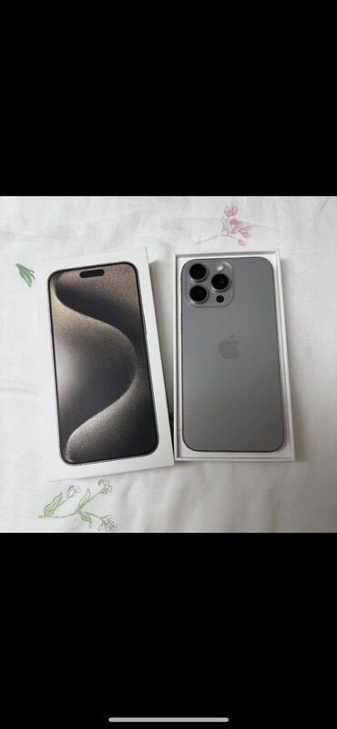 сайт бесплатных айфонов: IPhone 15 Pro Max, Natural Titanium, Коробка