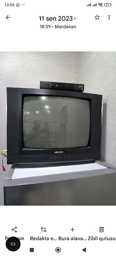 Samsung CRT televizor + Star Track rəqəmsal tuner - Ekran: klassik lalafo.az -da Samsung CRT televizor + Star Track rəqəmsal tuner - Ekran: klassik