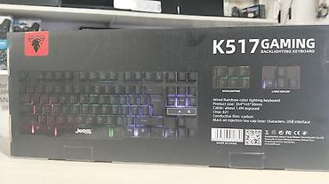 Техника и электроника: JEDEL K517 Gaming Backlighting Keyboard - Rəngli (Rainbow) işıqlanma — 4