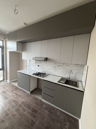 Sifarişlə mətbəx mebeli: Sifarişlə mətbəx dəsti, Özü çəkən petlələr, MDF, Kredit var, Pulsuz çatdırılma — 8