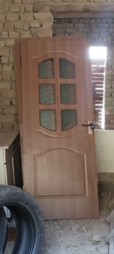 обналичка двери: Дверь с окнами, МДФ, Б/у, 200 *80, Самовывоз