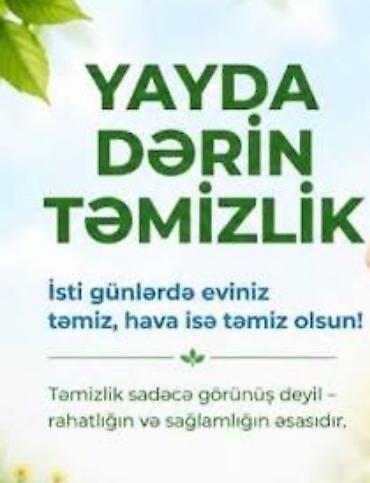 gündelik ev temizlik işi: Təmizlik | Evlər | Ümumi təmizlik — 1