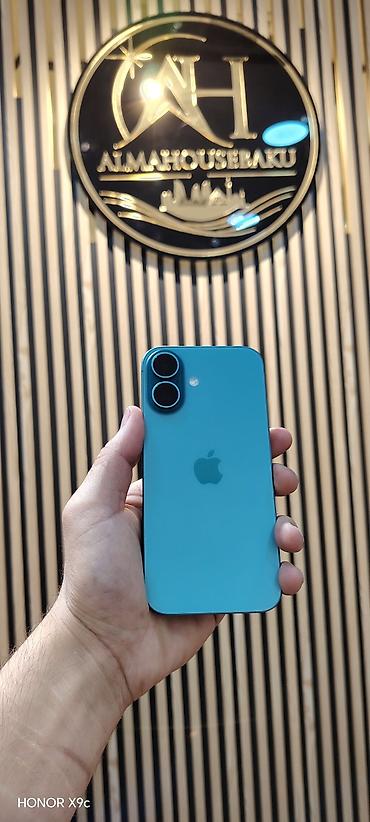 kredit iphone x: IPhone 16, 128 GB, Yaşıl, Simsiz şarj, Face ID, Sənədlərlə — 1