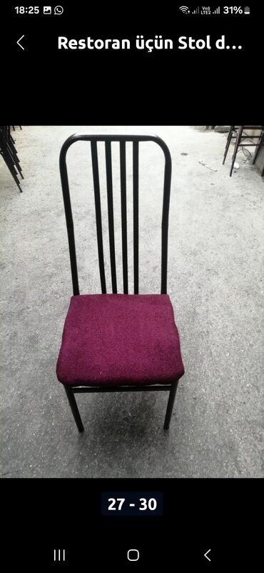 Bağ, çöl oturacaqları: Yeni, Sadə stul, Azərbaycan — 20