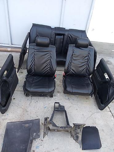 Двери и комплектующие: Кожаные сидение и карты от бмв е 34 салон е 34 черное — 1