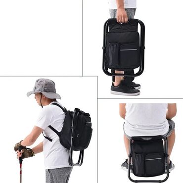 Товары для пикника: Стул с рюкзаком-термосумкой небольших размеров позволит вам удобно