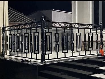 Готовые перила: Готовые перила, Материал: Кованное железо, Для балкона, Новый — 8