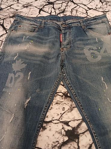 Farmerke: Dsquared2 muške farmerke - Model: džins sa efektom ispranog i — 6