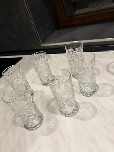 xrustal stekan: Stəkanlar, Şüşə, 6 ədədli dəst, 200 ml — 1