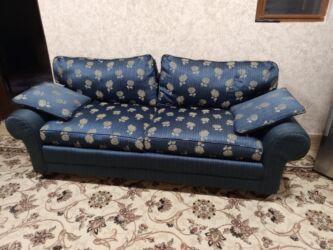 химчистка мебели: Диван, Б/у, Нераскладной, Без подьемного механизма, Ткань