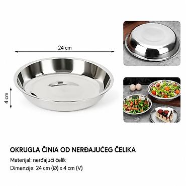 KMT okrugla posuda od nerđajućeg čelika 2419033 Praktična okrugla