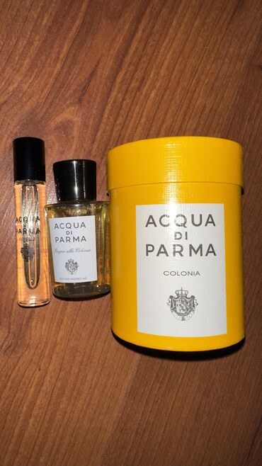 amo ferragamo qiymeti: ACQUA de PARMA 12 ml eau de parfum (ətir) 40ml shower gel (hamam üçün