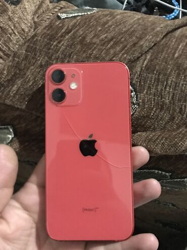 Apple iPhone: IPhone 12 mini, 64 GB, Qırmızı, Simsiz şarj, Face ID