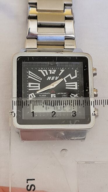 Ručni satovi: NEV hibridni ručni sat – analogno/digitalni - Kućište pravougaonog — 6