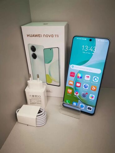 Huawei: Huawei nova 11i, 128 GB, rəng - Qara, Zəmanət, Sensor, Barmaq izi
