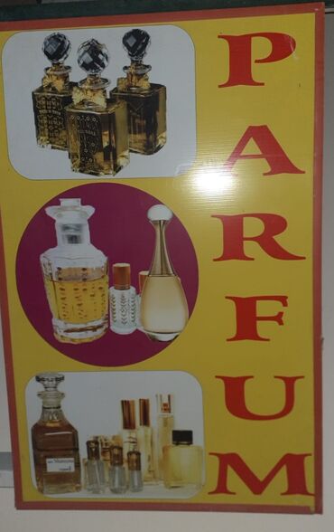 reklam lövhəsi: Parfumeriya etir dukani ucun reklam satilir. isiqlidir.obyekt baglanib