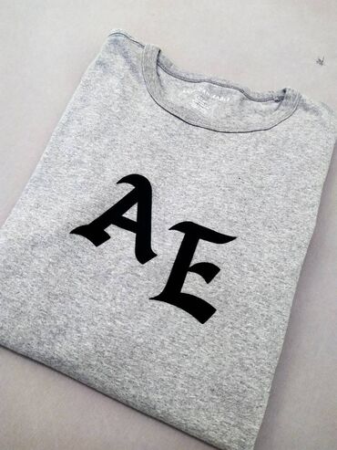 Majice: Majica na duge rukave, S (EU 48), American Eagle, bоја - Siva, Pamuk — 6