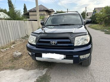 кемпинг дом на колесах: Toyota 4Runner (N210), темно-синий внедорожник 5‑дверный. Машина БЕЗ