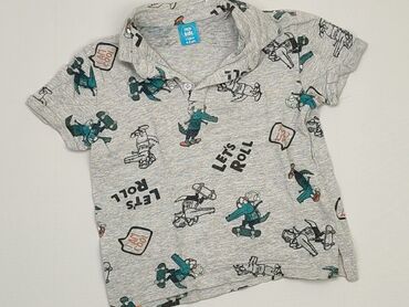szara koszulka: Koszulka, Little kids, 4-5 lat, 104-110 cm, stan - Bardzo dobry