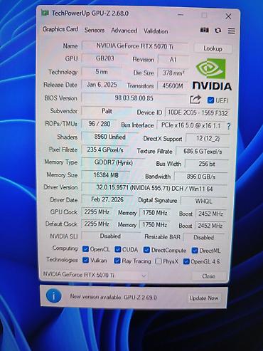 Видеокарты: Видеокарта, Б/у, Palit, GeForce RTX, 16 ГБ, Для ПК — 9