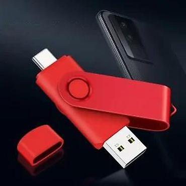 Hard diskovi, eksterni diskovi: USB flash memorija(dvostruki-USB i C ulaz)64GB NOVO. DUALNA FLEŠ — 8